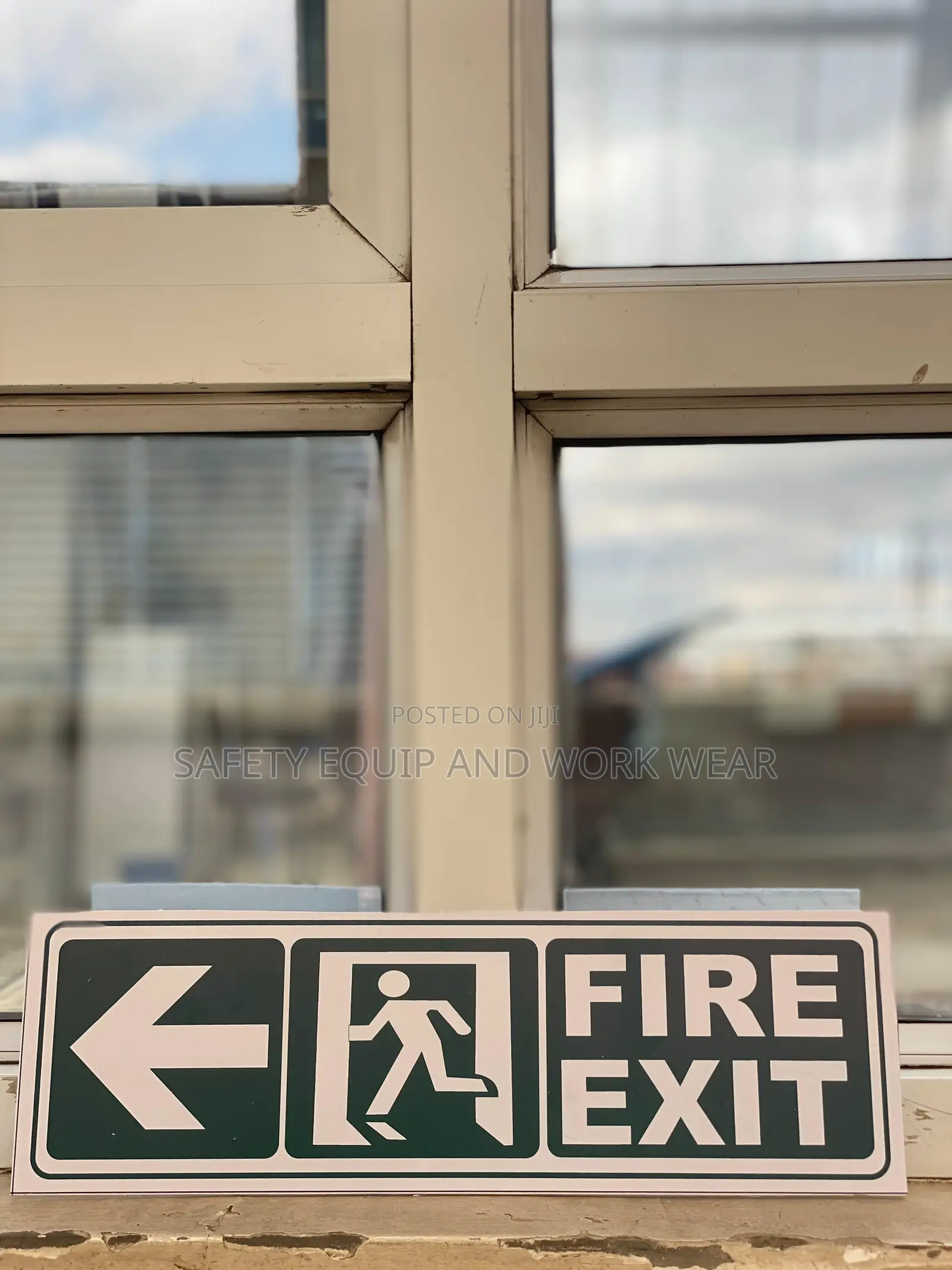 Fire Exit Sign Direction Arrow Board