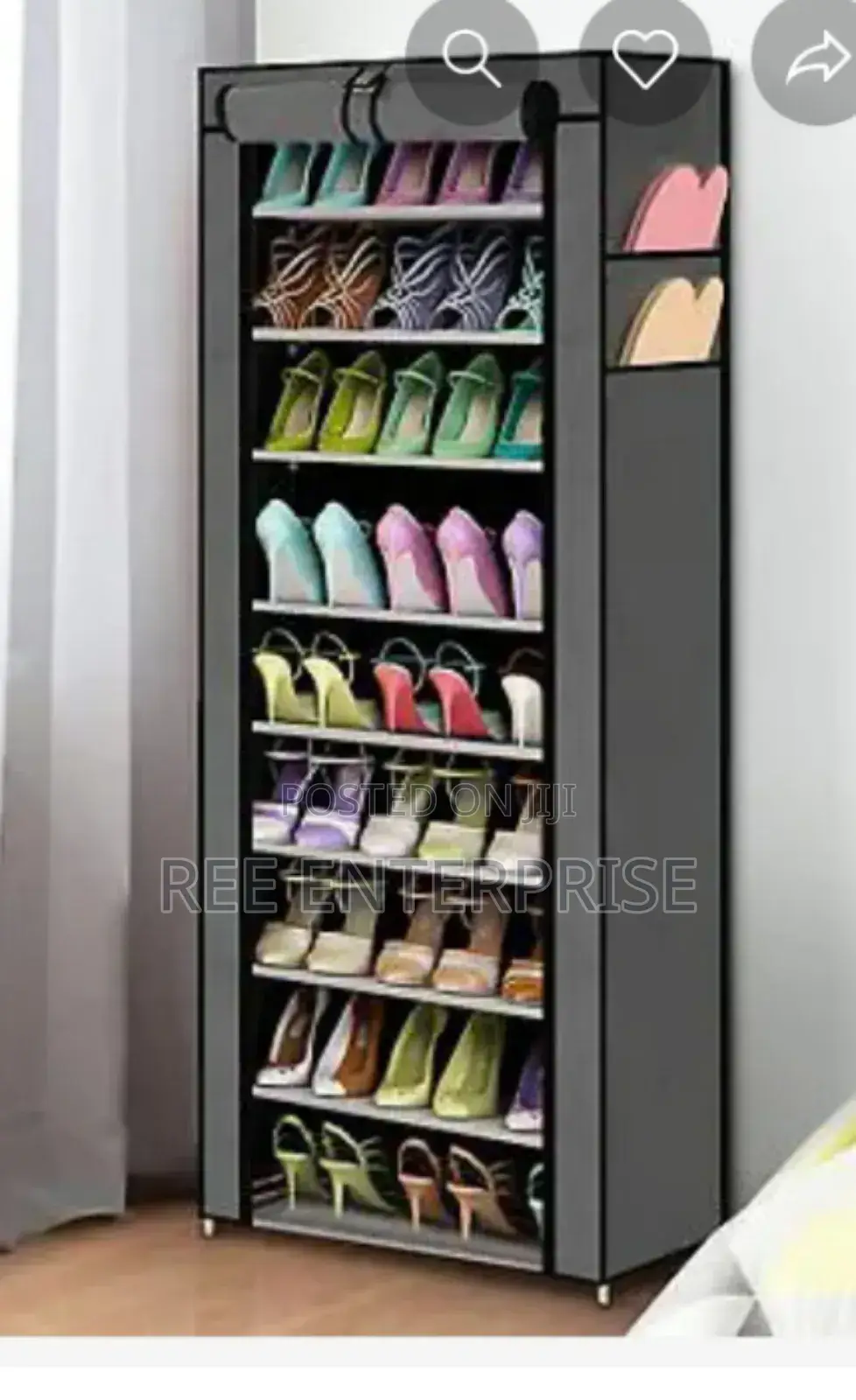 Easy to Assemble 10 Layers Standing Shoe Rack Organizer