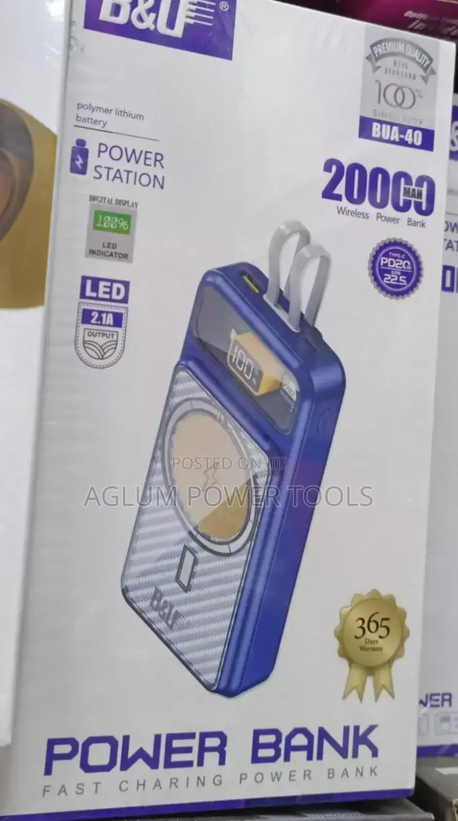 Wireless Charging Power Bank 20000mah