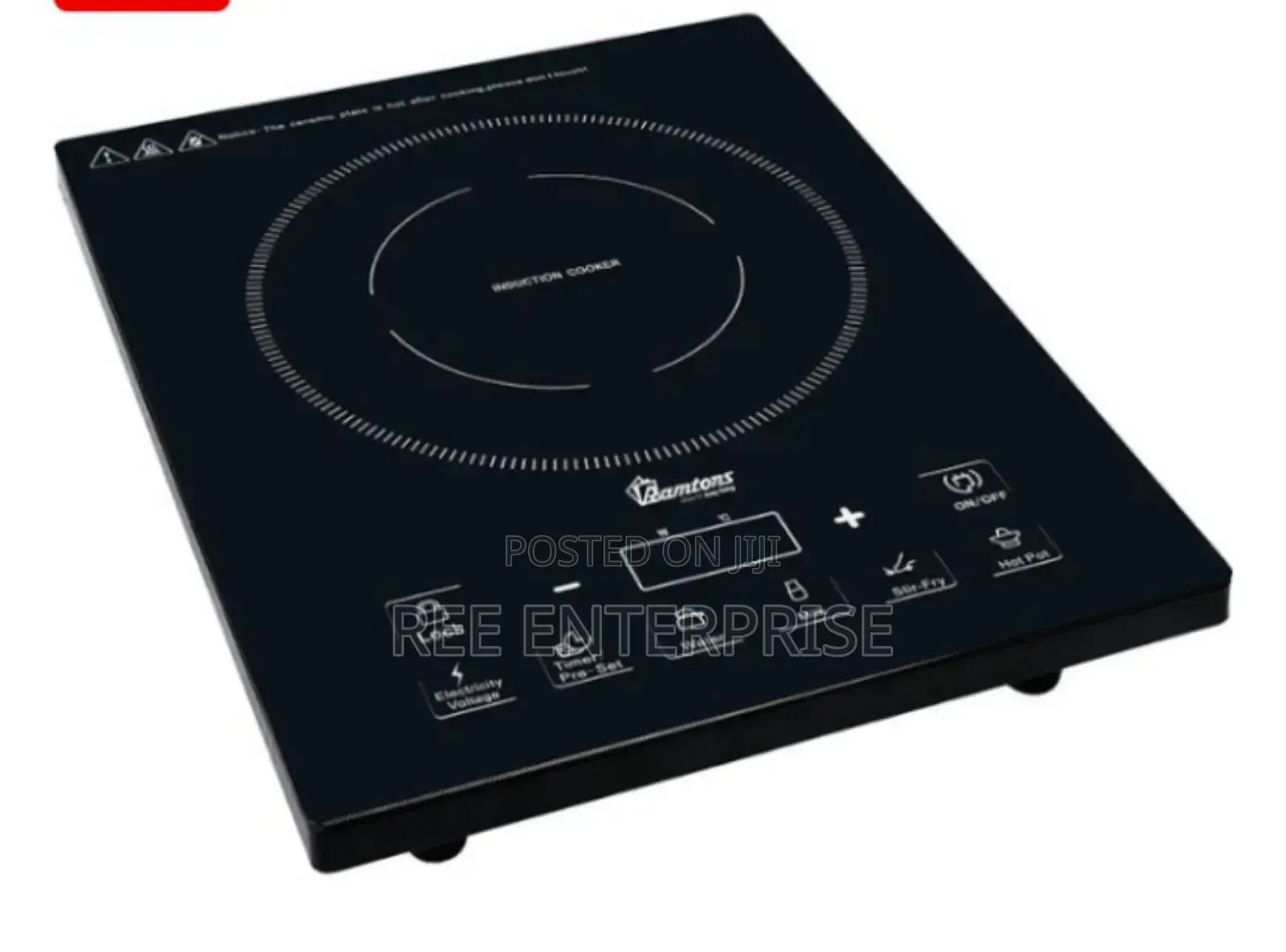 Touch Sensor Switch Ramtons Induction Cooker With Free Pan