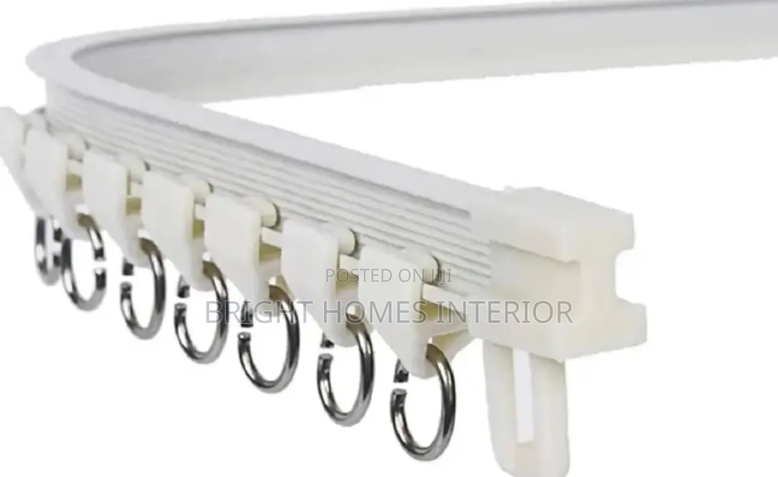 Bendable White Aluminum Curtain Rail and Double Rail