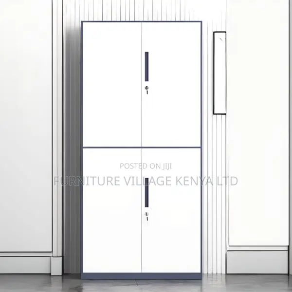 Cabinets:Stylish Dual-Tone Storage Cabinet With 4 Doors