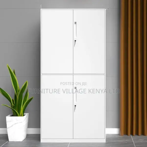 Cabinets:Stylish Dual-Tone Storage Cabinet With 4 Doors