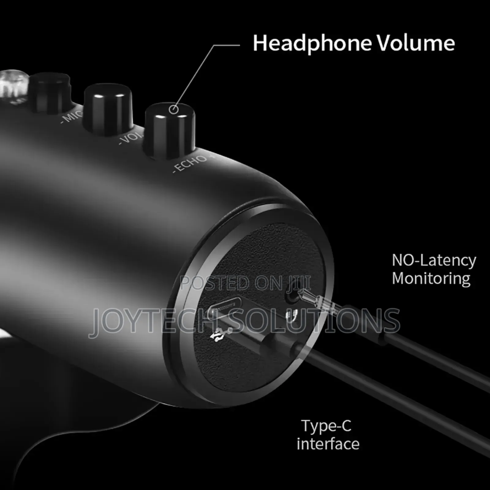 Podcast Wired Microphone With Monitor