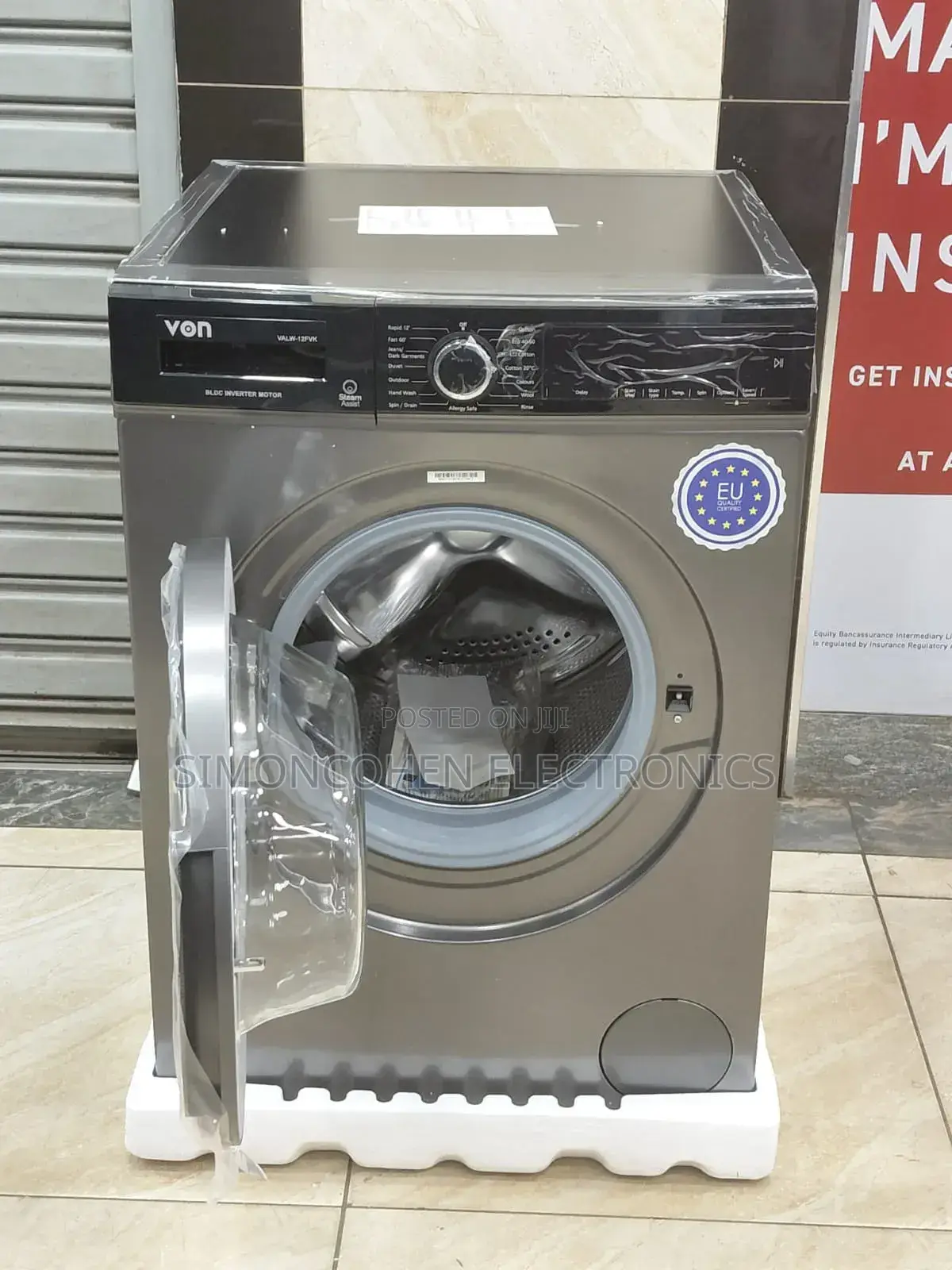 Von 12kg Front Load Washing Machine