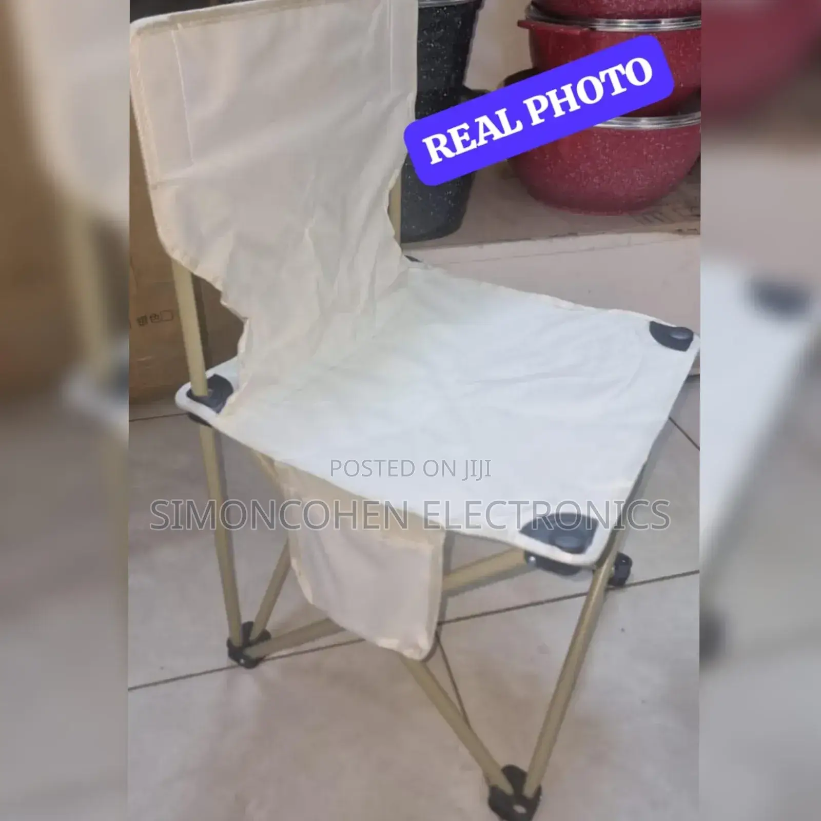 Foldable Metallic Frame Water Proof Canvas Camping Chair