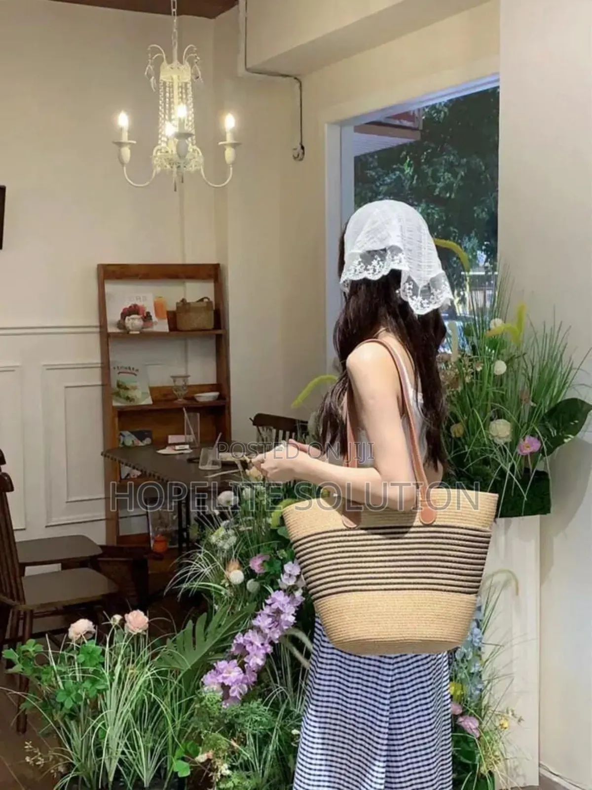 Summer Wooven Beach Bag and Hat