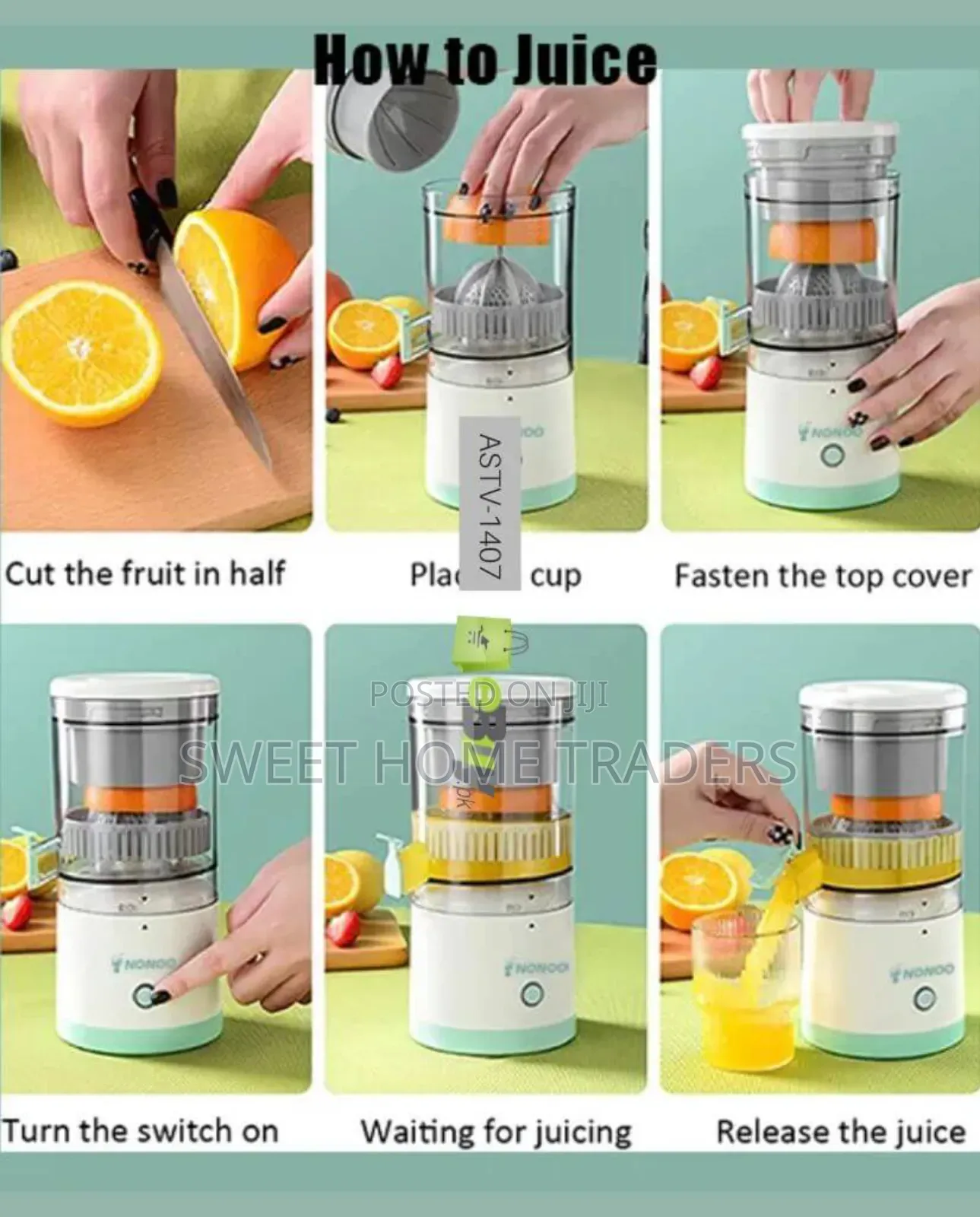 Rechargeable Electric Citrus Juicer ...