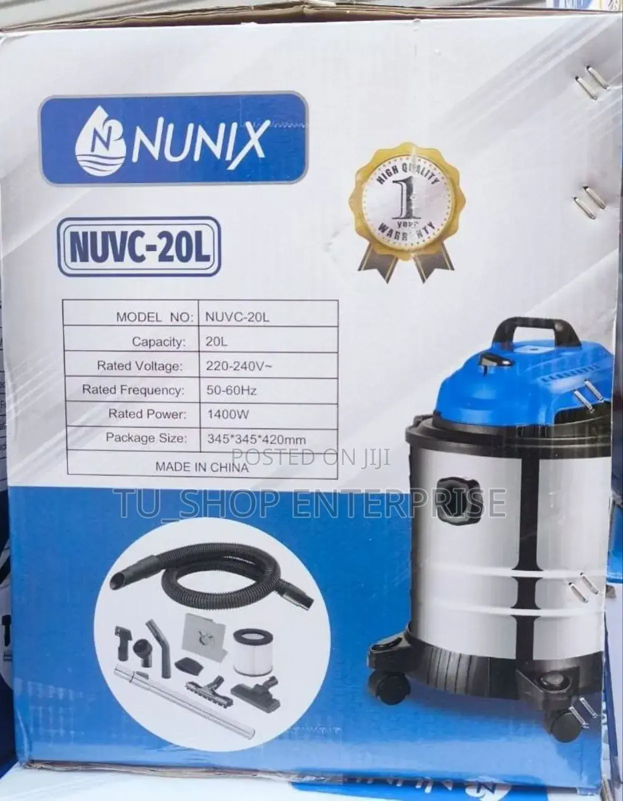 Vacuum Cleaner ##20 Litres Nunix Wet and Dry Vacuum