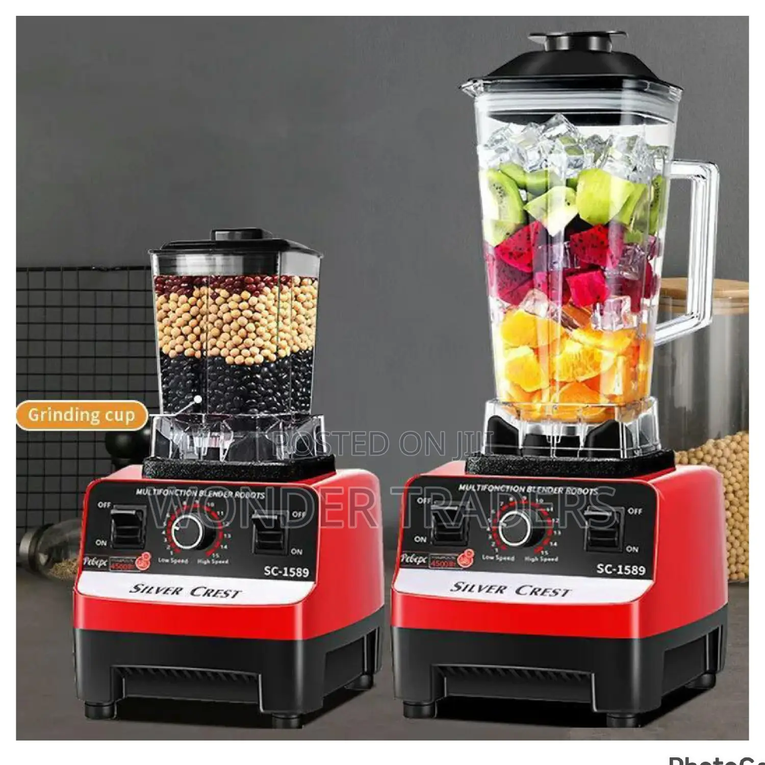 2 in 1 Silver Crest Blender , Commercial Blender