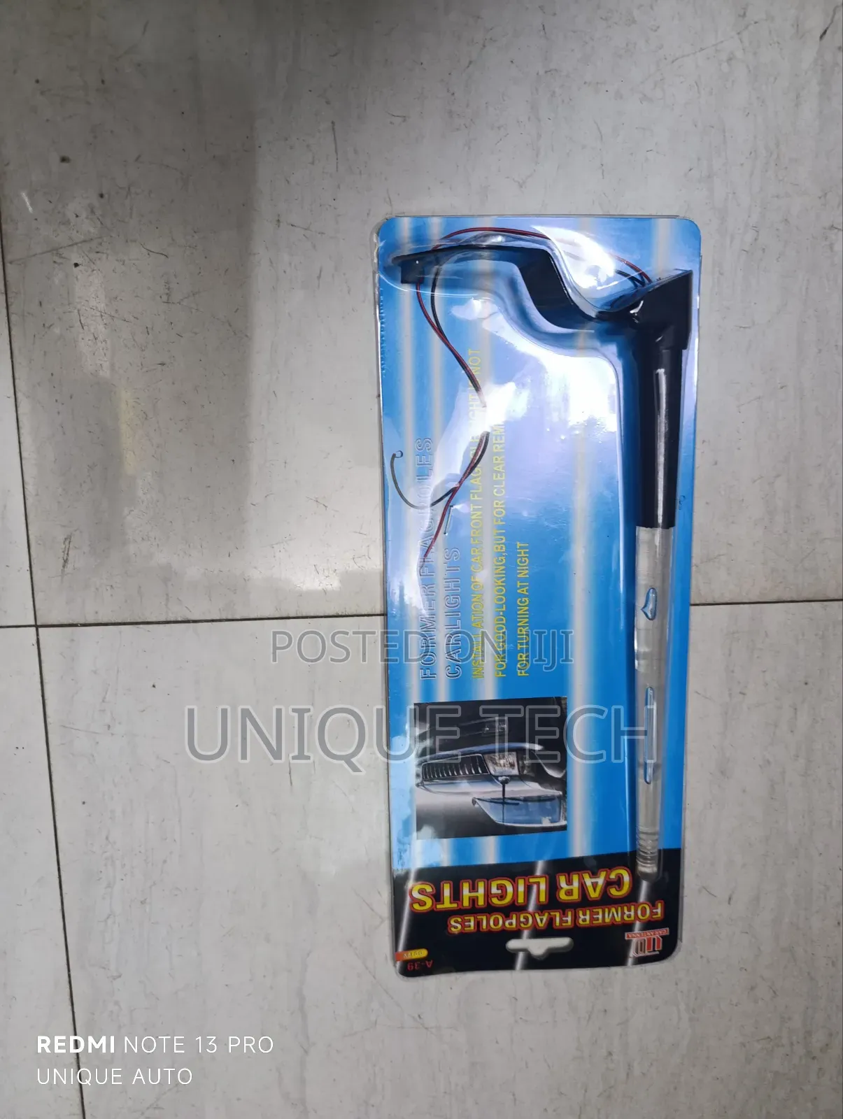 Front Bumper Flag Light Antenna/Bumper Antenna With Lights