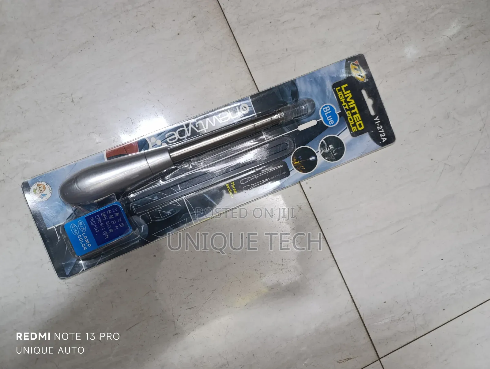 Vehicle Front Flag Light Pole Aerial