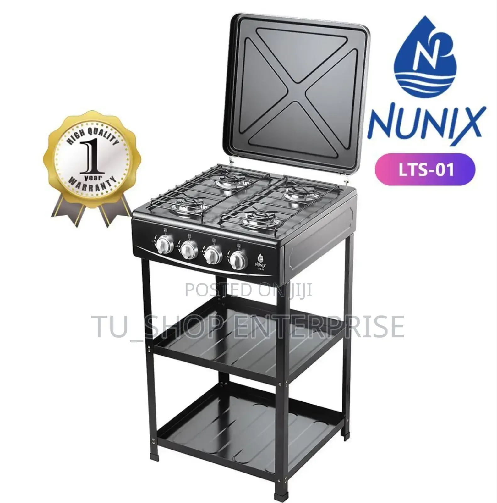 Cooker! Nunix Full Gas Standing With Shelf