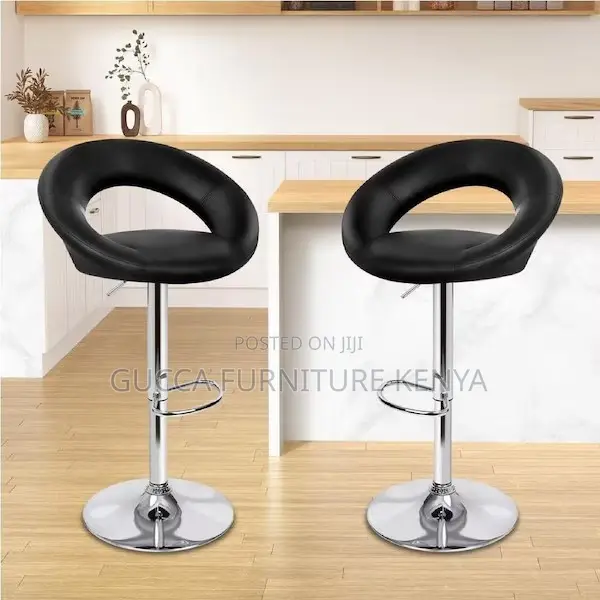 Office Stool:Modern Black Round Stylish Swivel Office Stool