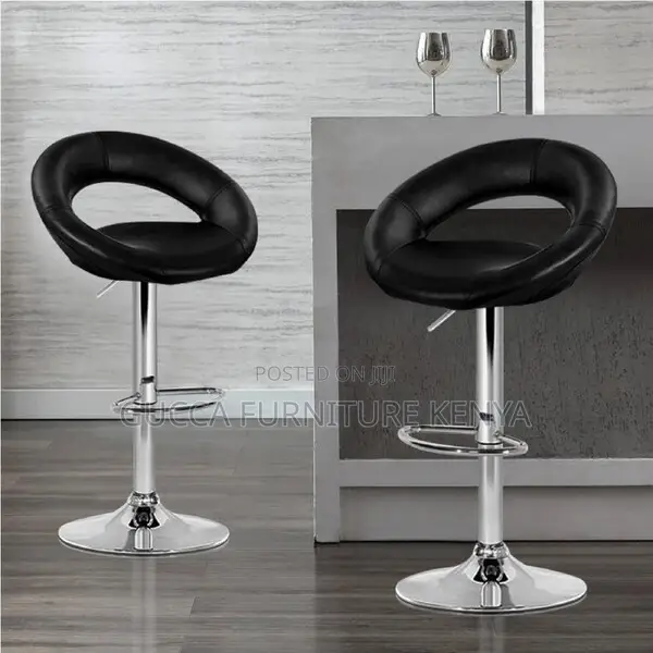 Office Stool:Modern Black Round Stylish Swivel Office Stool