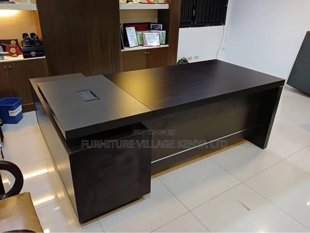Office Desk:180cm L-Form Leadership Desk -Imported