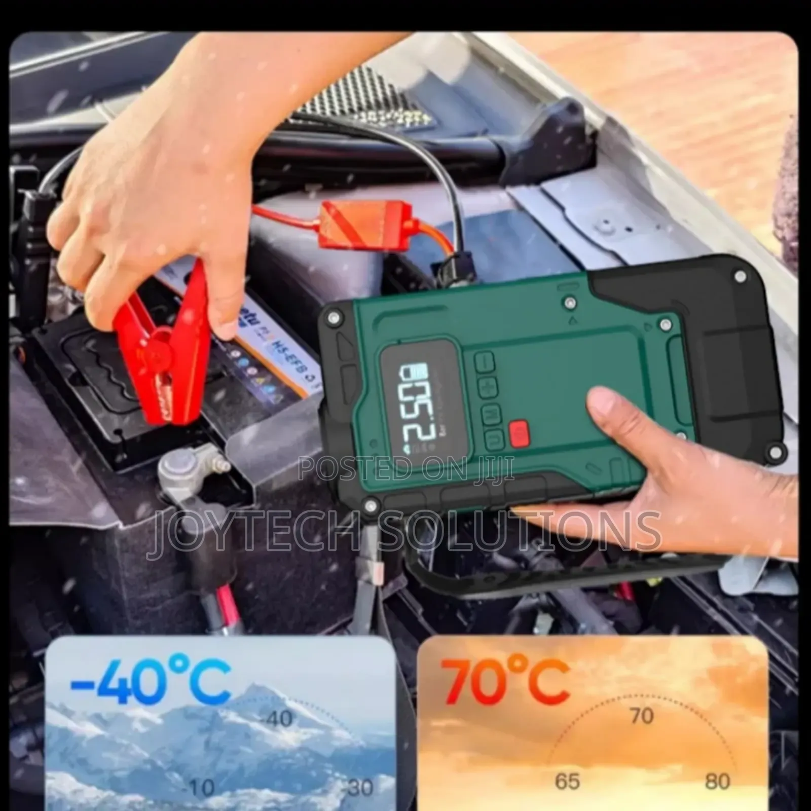 Emergency Kit Tire Inflator Jump Starter Portable