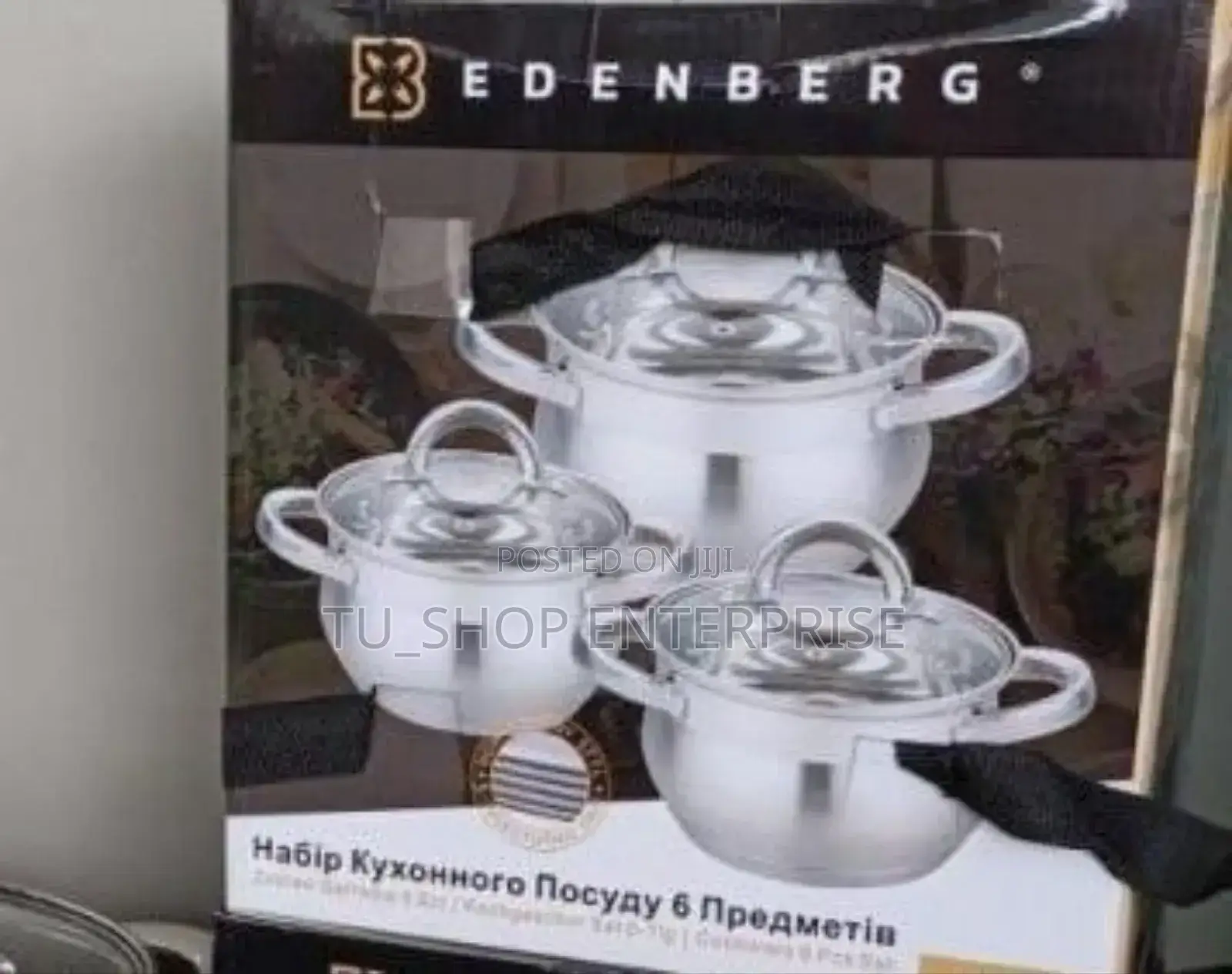 Cookware##6 Pieces Edenberg Eb-3716 Stainless Steel