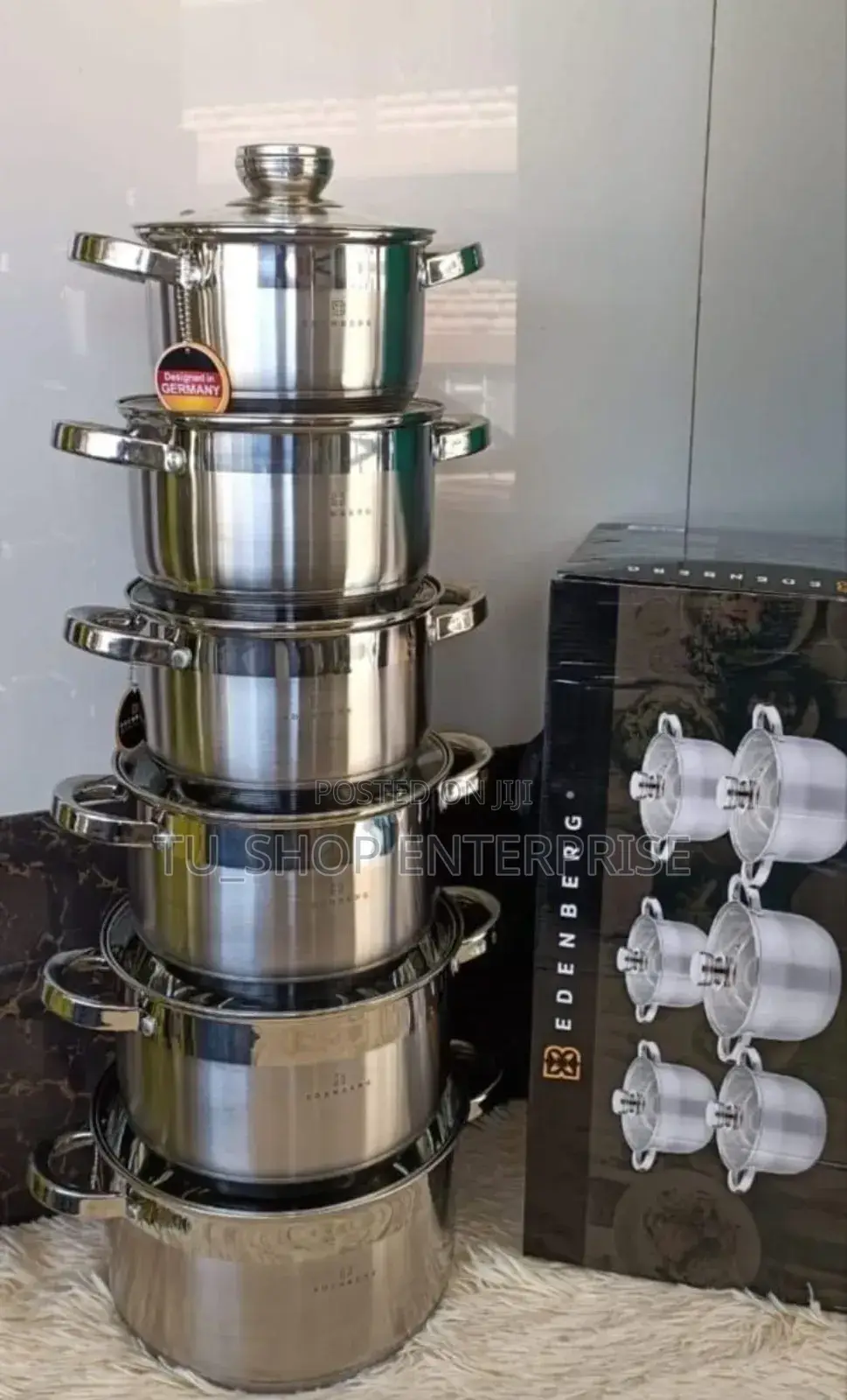Cookware! 12 Pieces Stainless Steel Edenburg Cookware Set