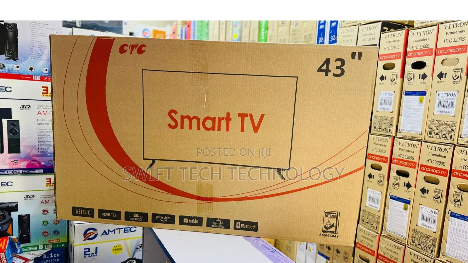 CTC 43 Inches Smart Android Frameless Television