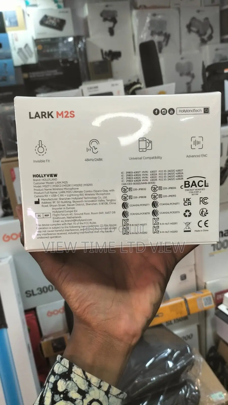 Hollyland Lark M2s Ultimate Combo 2 Person Wireless Mic Black
