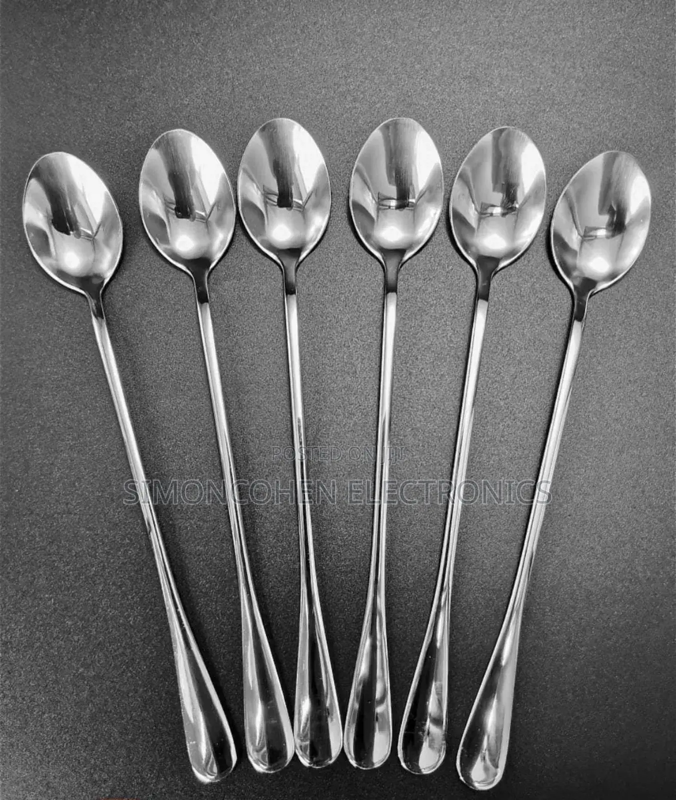 6pcs Boyuan Stainless Steel Long Tea Spoon