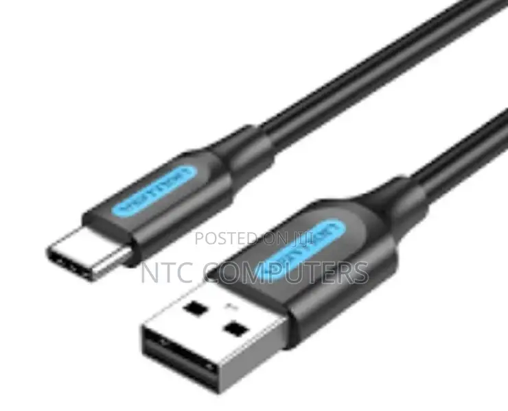 Vention Usb 2.0 C Male to Male Cable 1m Black PVC Type