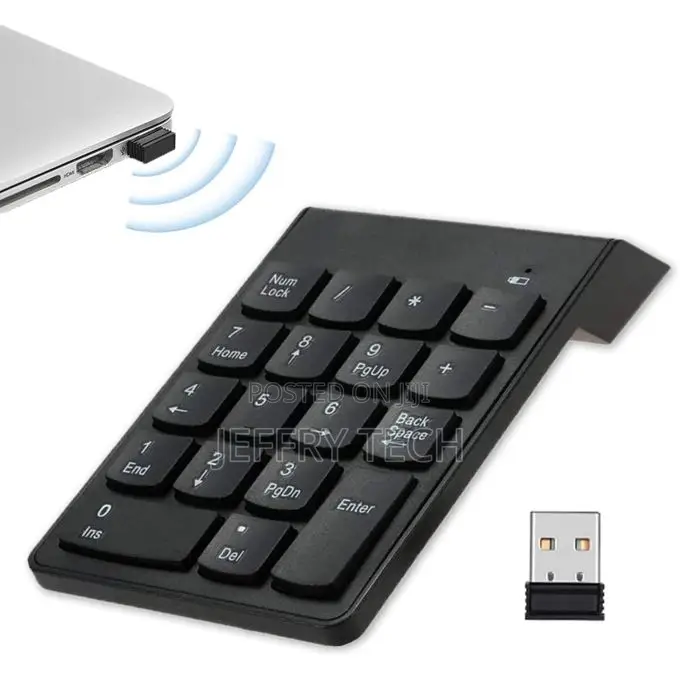 2.4ghz Mini Wireless Keyboard 18 Keys Numeric Keypad Compat
