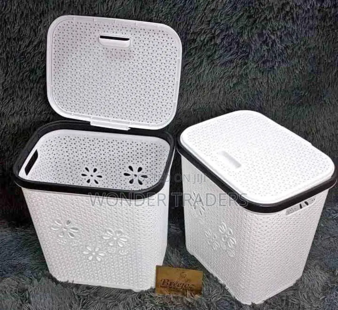 *Laundry Basket With a Lid* Big Size 46*42*32(App 70 Litres)