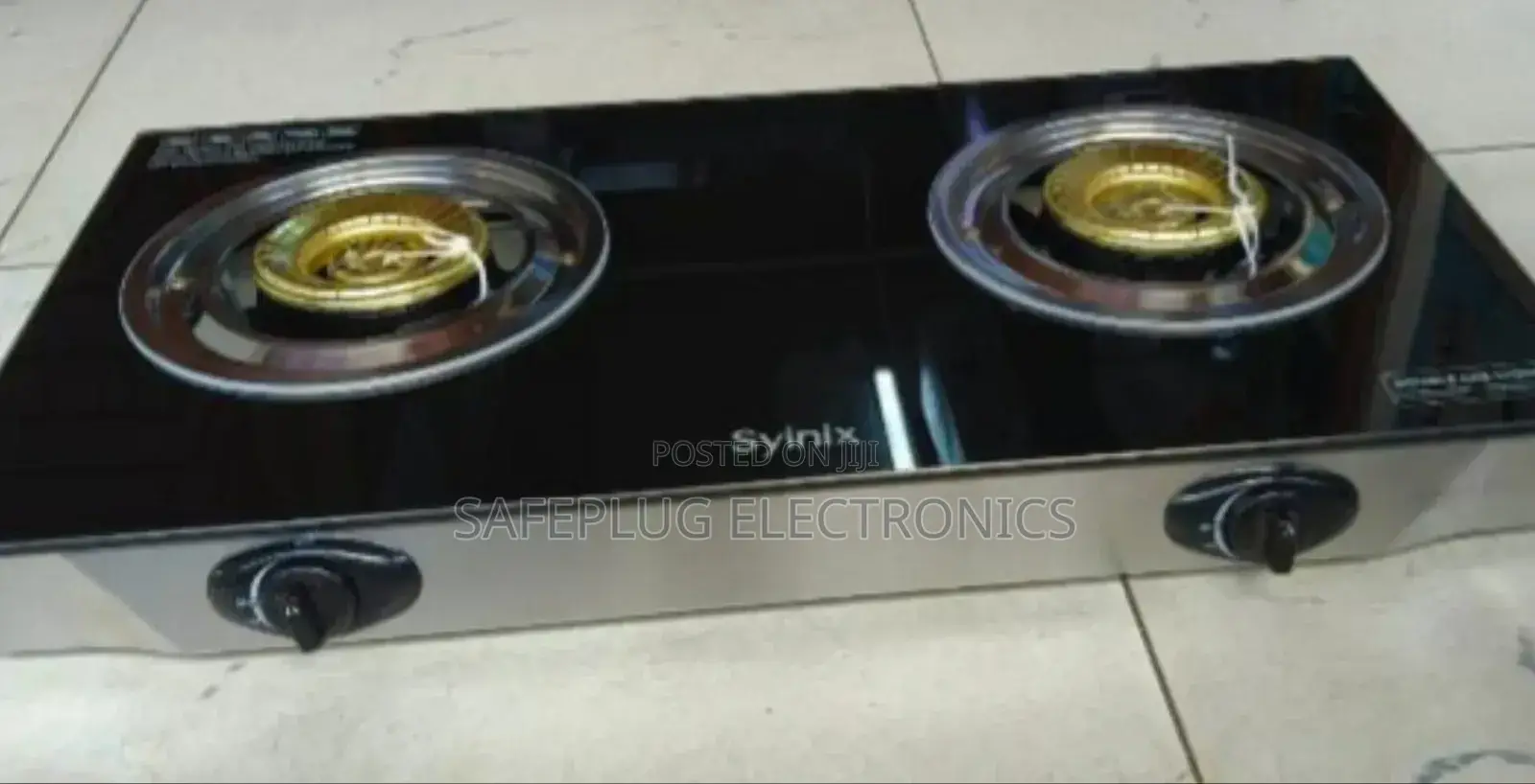 Table Top Double Burner (Syinix) Stainless Steel Body