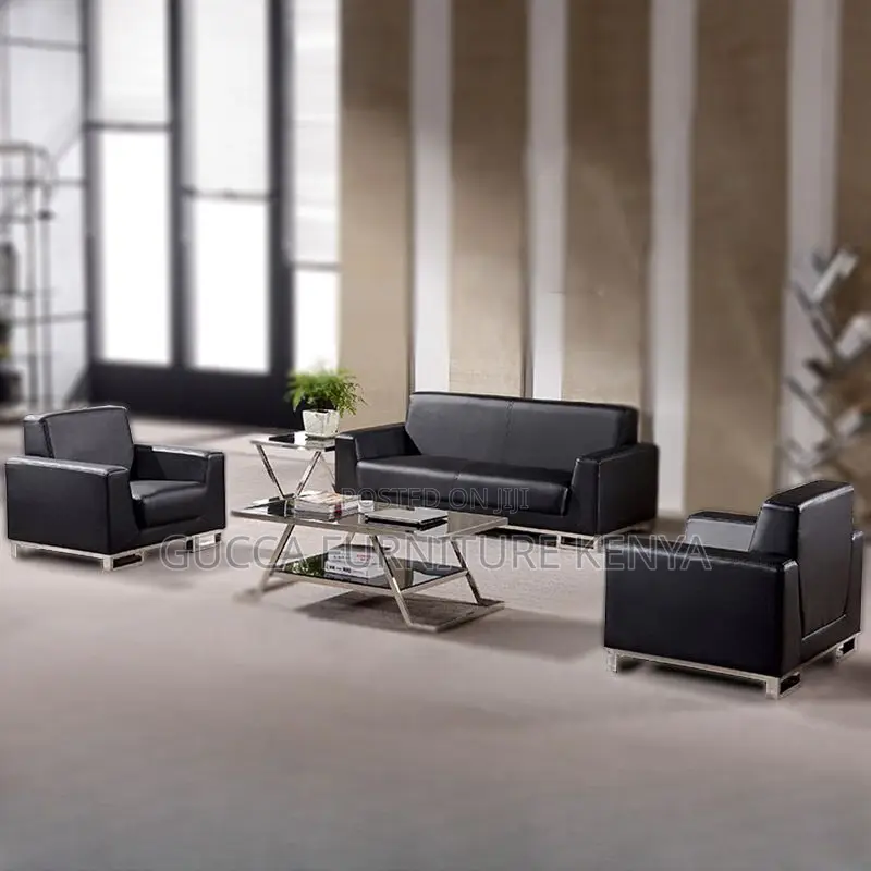Sofas:Sophisticated 5-Seater Office Visitor Couch Set