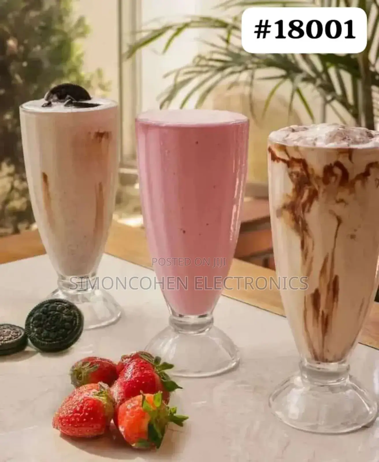 Glass Cup Milkshake/Smoothie Glass