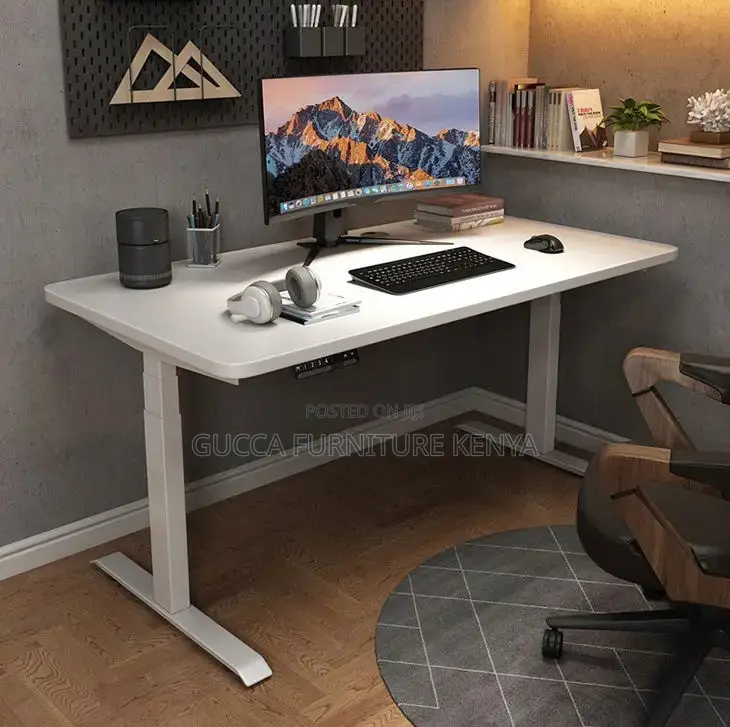 Office Desk: Electric Powered Sit Stand Office Desk-12ocm