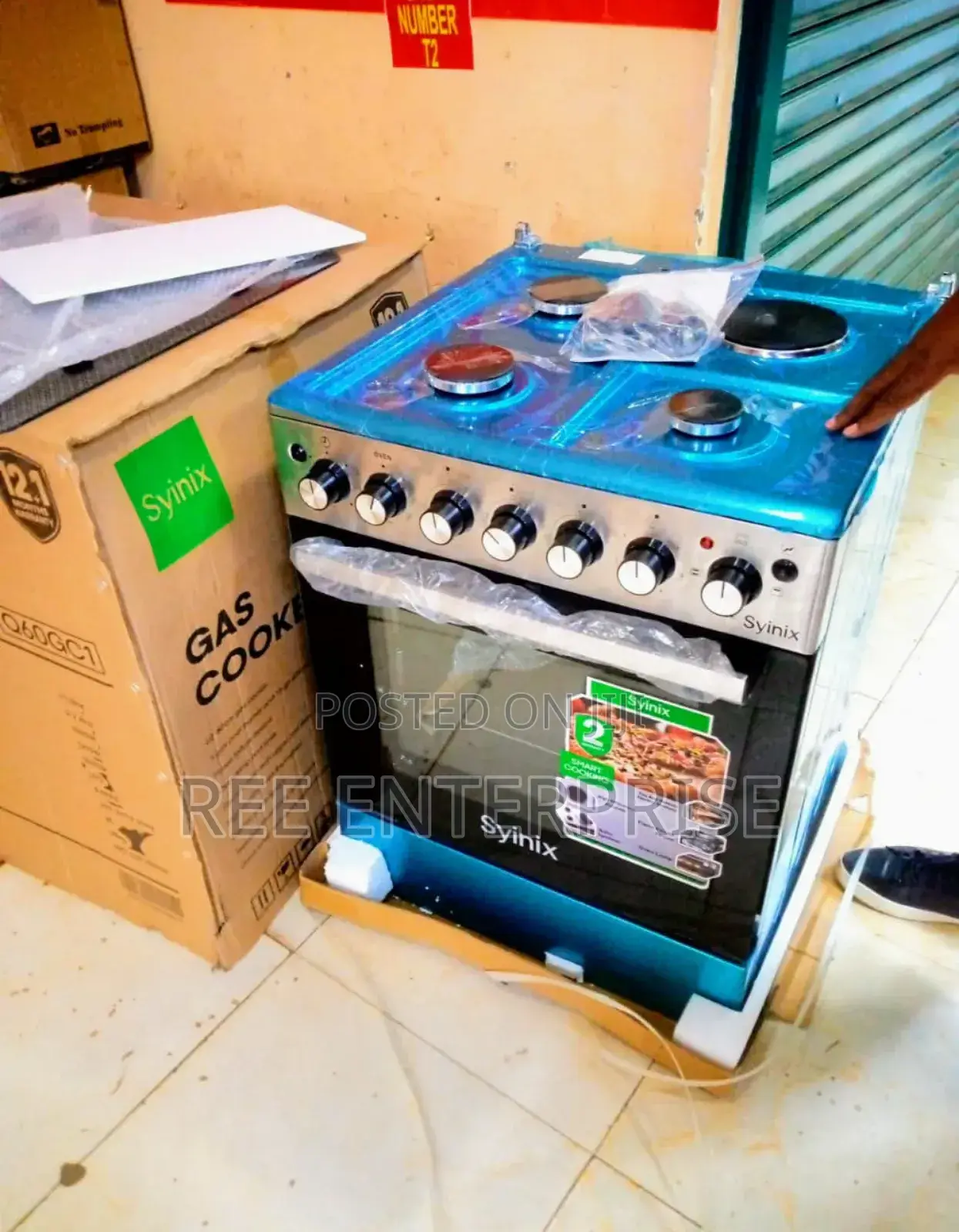 Syinix 60by 60 3+1cooker New Model