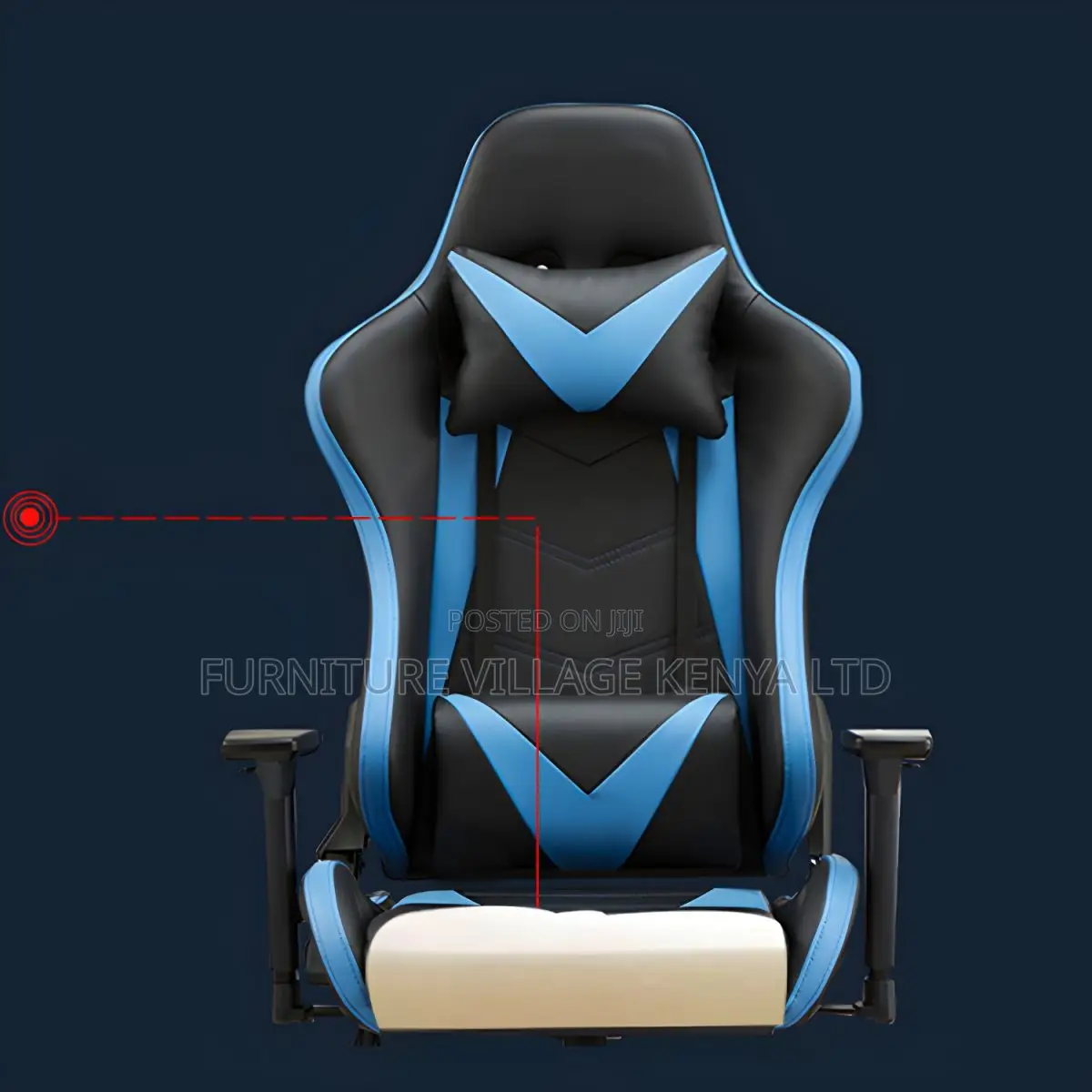 Office Chair:Reclining Gamer Chair With Customizable Height