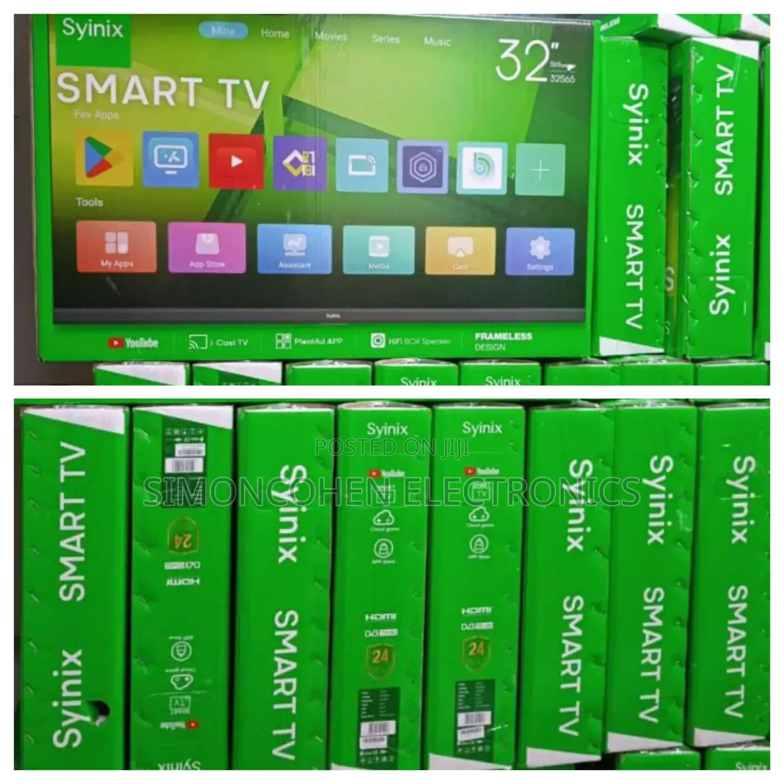 Syinix 32 Inch Bluetooth Enabled Smart Tv