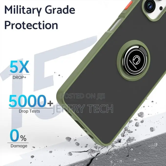 Samsung Galaxy A06 4g, Ring Holder Stand Back Bumper Cover