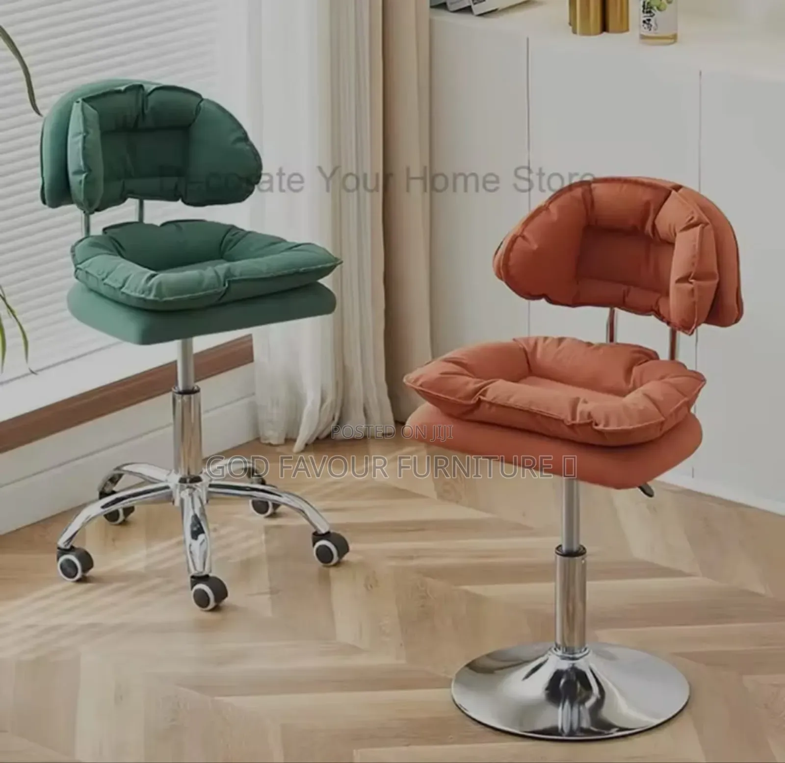 Modern Swivel Bar Stool With Back Support Uyt6g