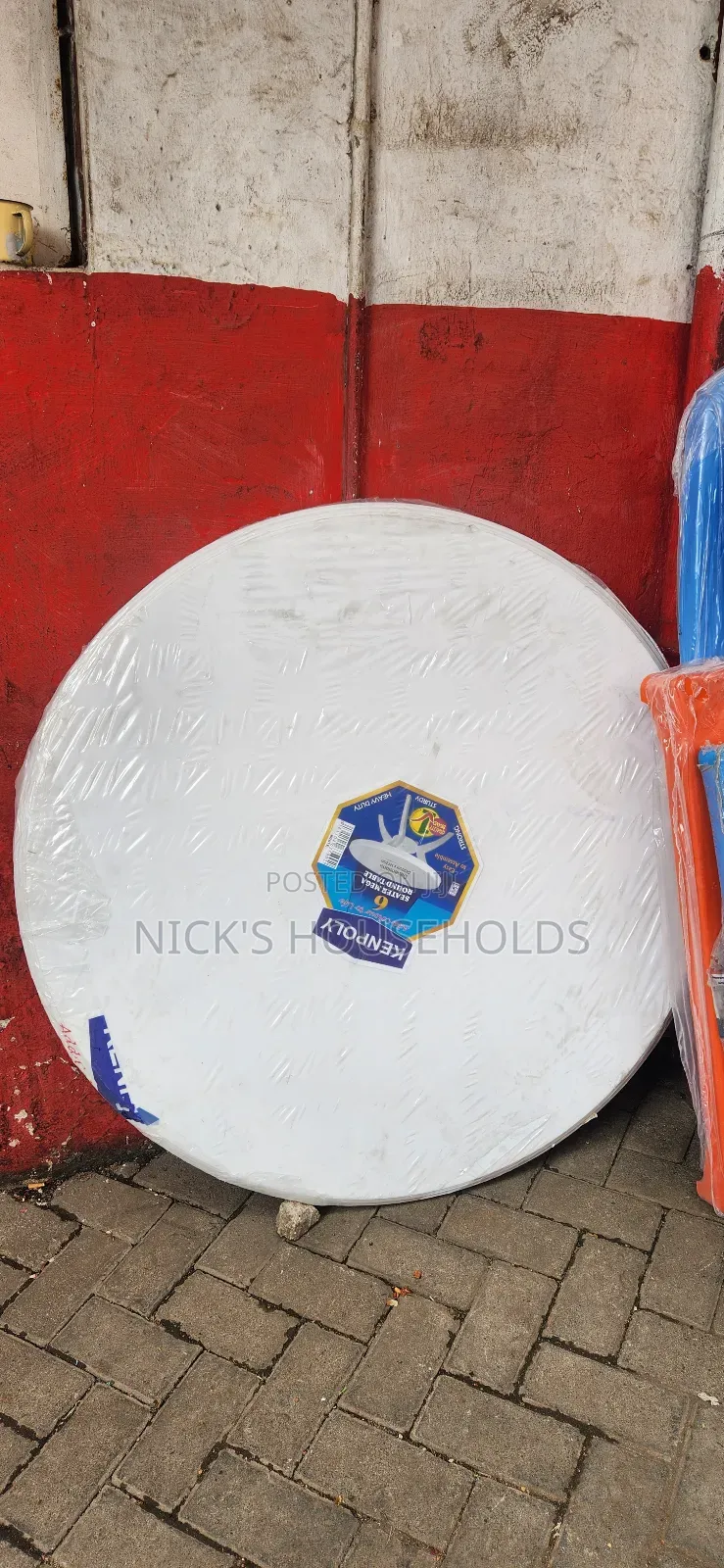 Kenpoly Round Plastic Table, Plastic Table for Outdoor