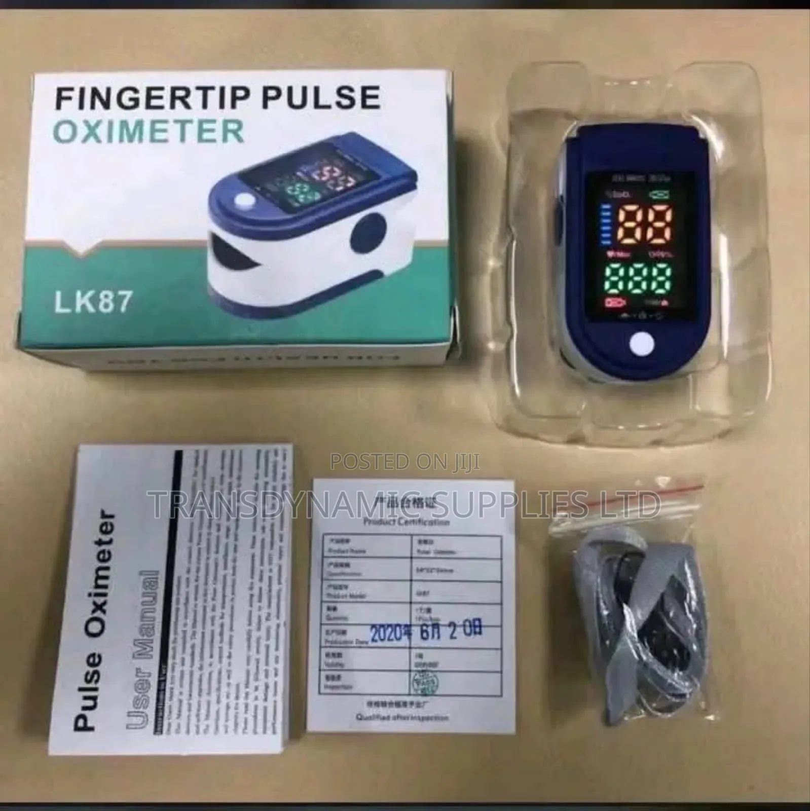 Fingertip Pulse Oximeter Lk87