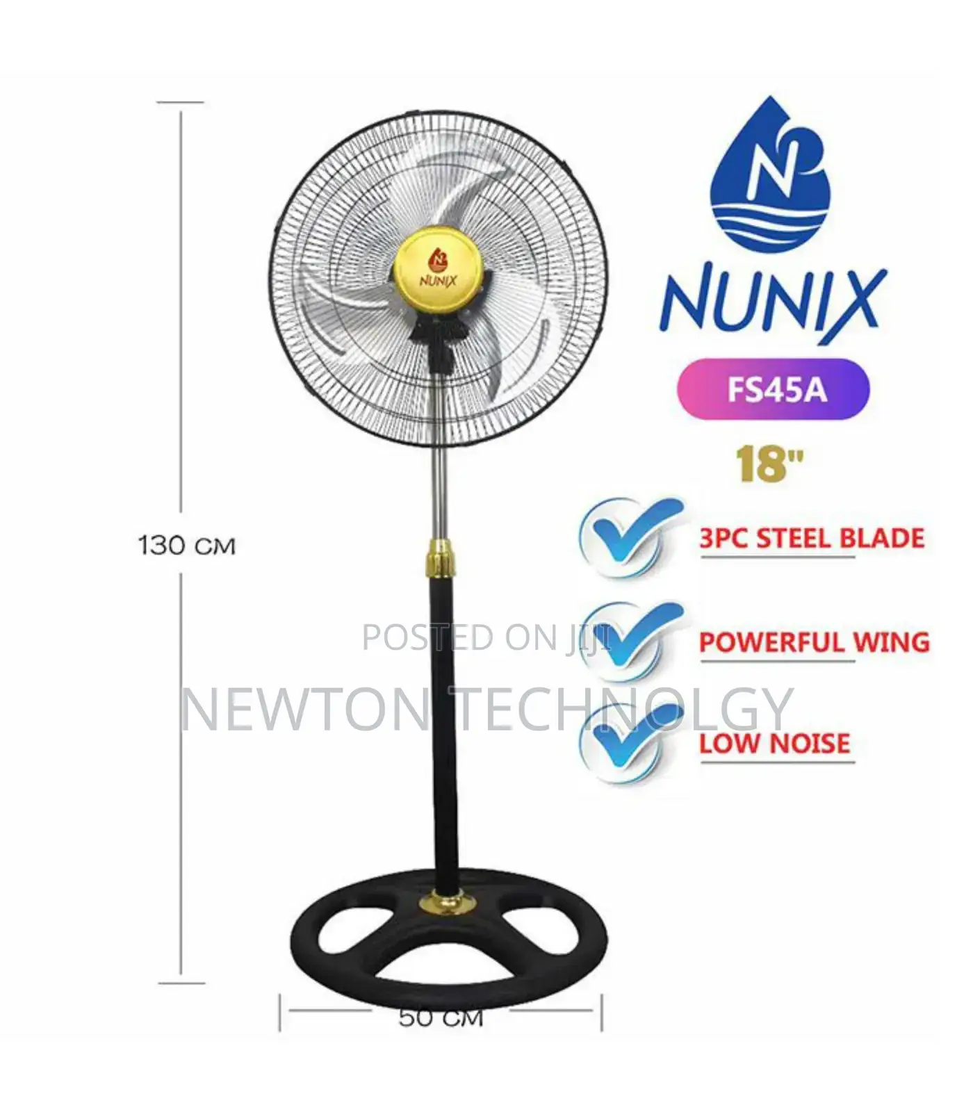 Standing Fan Nunix 18inches
