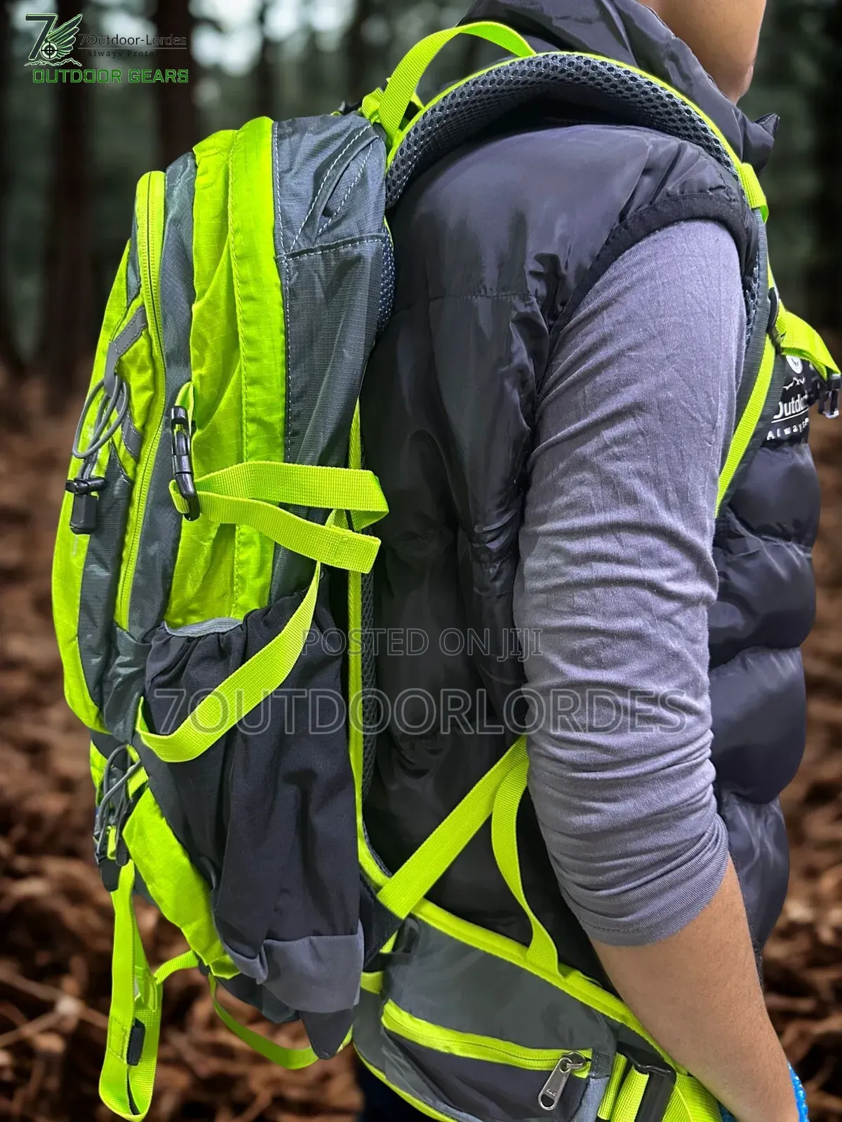 35l Hiking Backpack Luminous Green