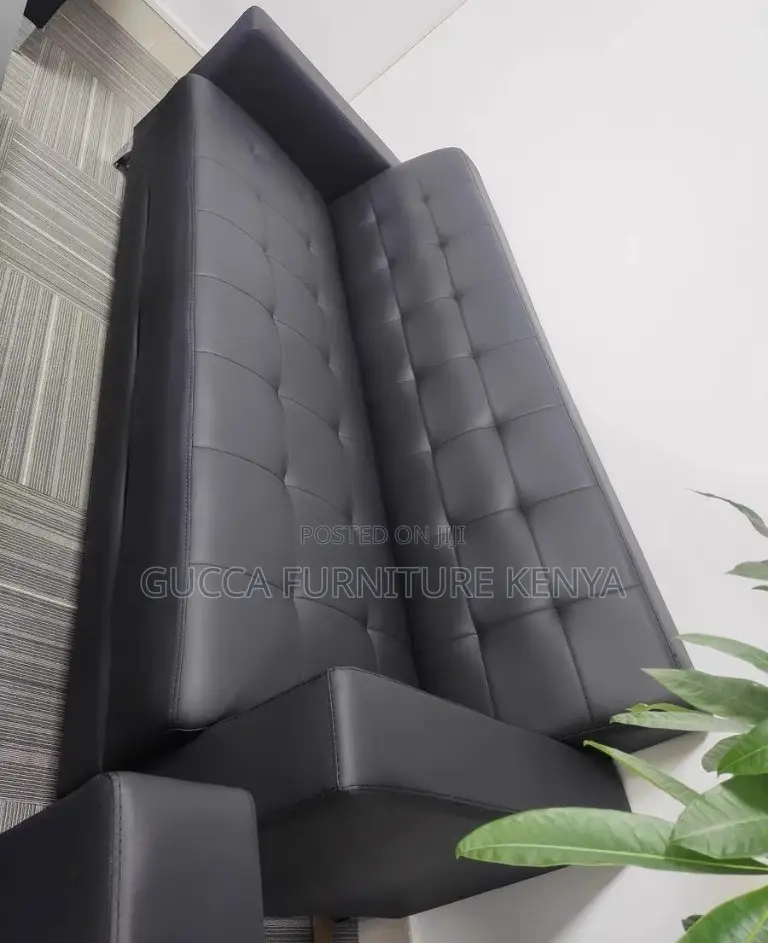 Sofas: Modular 5-Users Leather Visitor Waiting Sofa Set