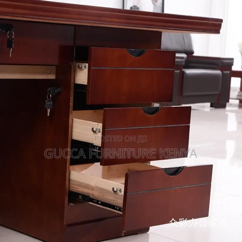 Office Desk:1200mm Executive Office Simple Table-Mahogany