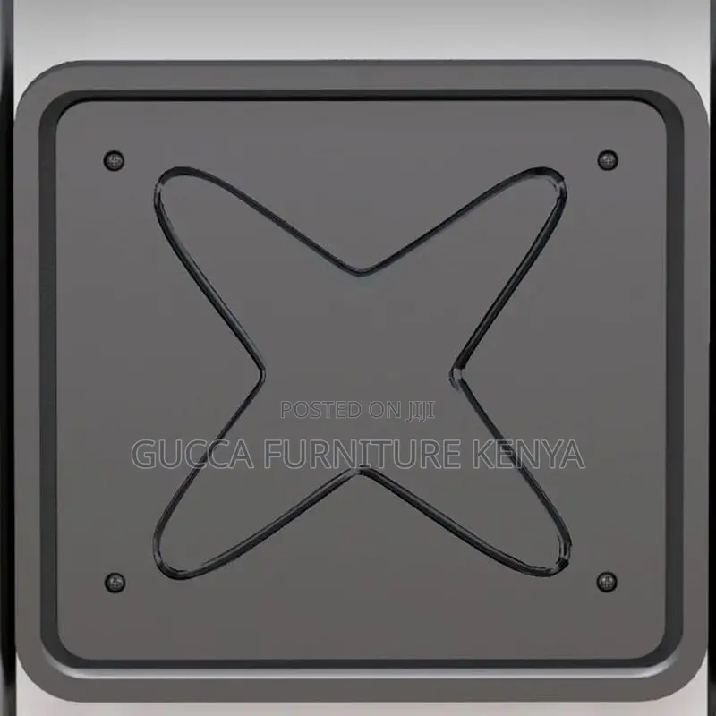 Office Chair:Foldable Black Leather Chair With Foot Platform