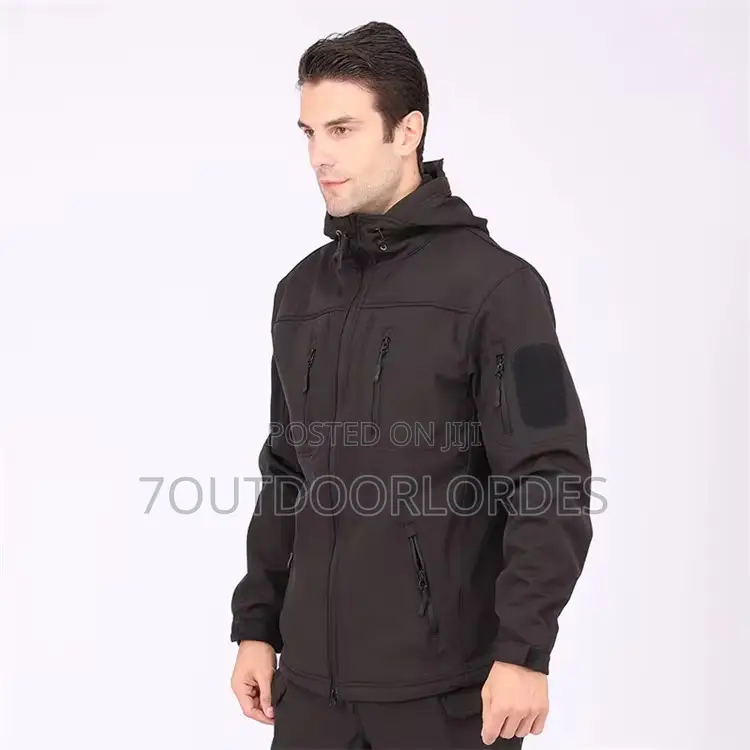 Tactical Waterproof Softshell Jackets Black