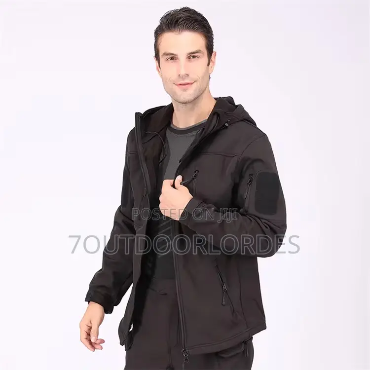Tactical Waterproof Softshell Jackets Black