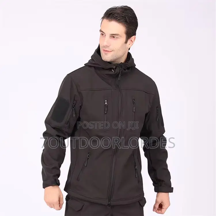 Tactical Waterproof Softshell Jackets Black