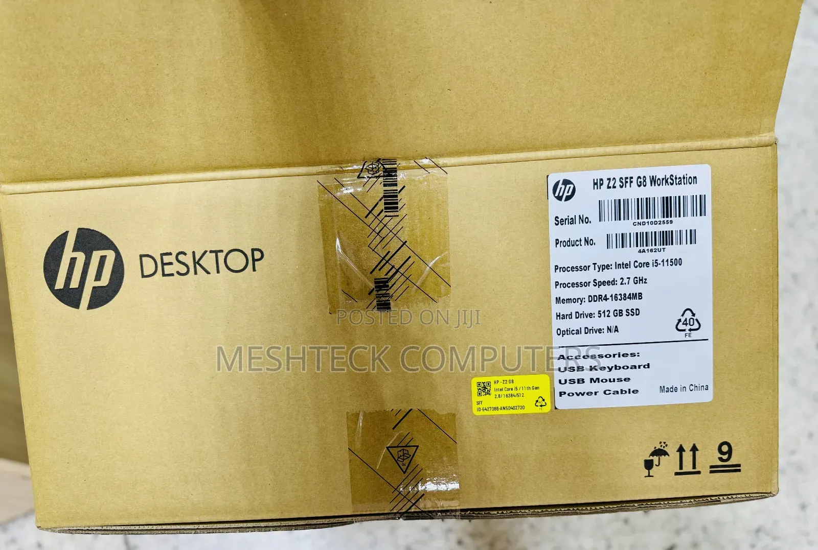 Desktop Computer HP Z2 16GB Intel Core i5 SSD 512GB