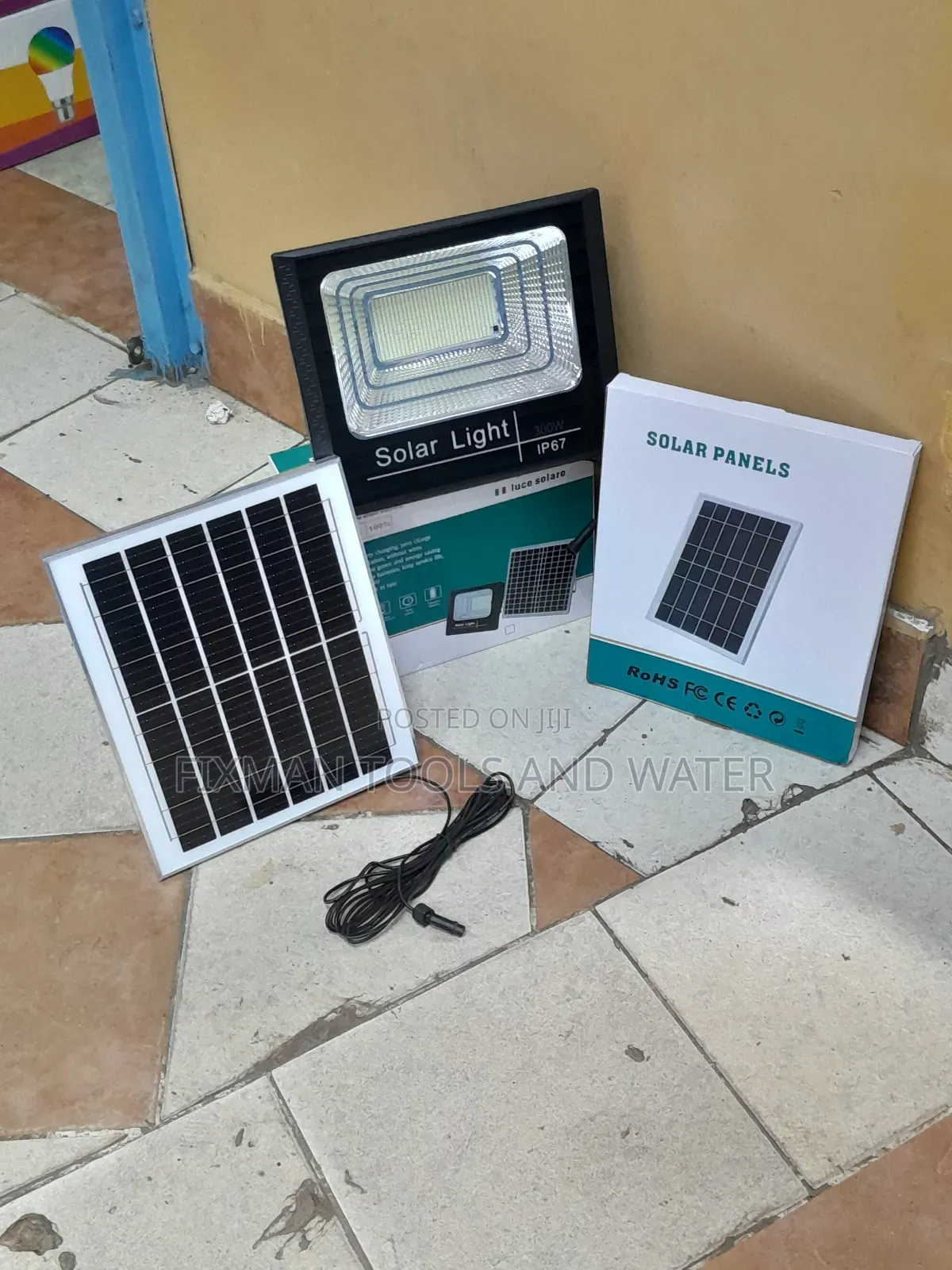 Solar Light System 300 Watts  Security Solar Flood Light